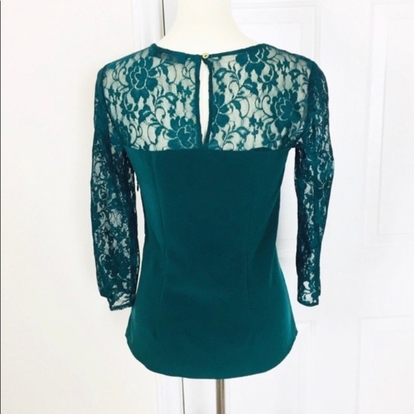 The Limited Sweetheart Lace Blouse Green Size S - Picture 3 of 7